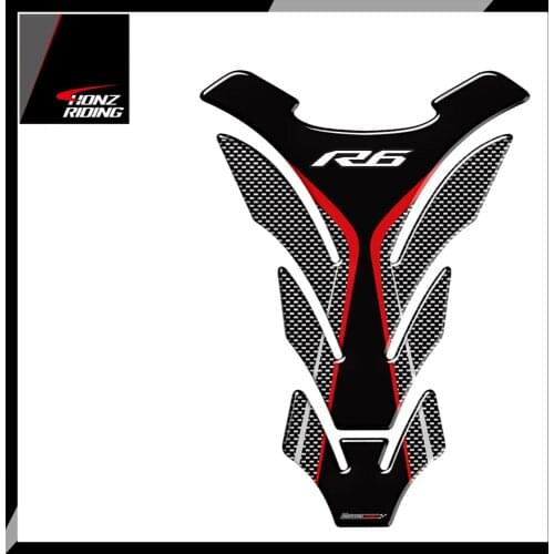 For Yamaha R6 YZF-R6 Tankpad 3D Motorcycle Gas Oil Tank Pad Protector Stickers