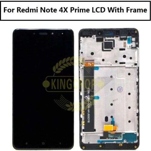 5.5 inch LCD Display Panel Touch Screen Digitizer Assembly with frame For Xiaomi Redmi Note 4X Pro 4GB 64GB for note 4x prime