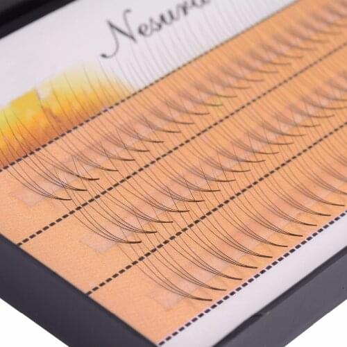 1 box 6/8/9/10/11/12/14 mm 0.07 C Curl 3D Individual Mink False Eyelashes Extension Soft Black Fake False Eye Lashes
