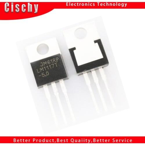 10pcs LM1117T-5.0 TO-220 LM1117T-5 TO220 5V LM1117 800mA Low-Dropout Linear Regulator