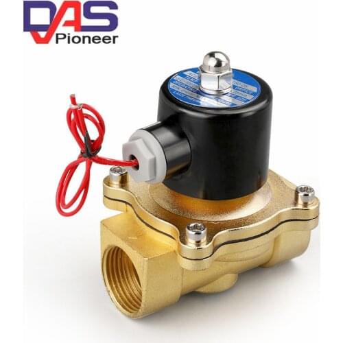2W025-N08/DC12V 24V 110V 220V 1/4"NPT Brass Electric Solenoid Valve Normally Closed Water, Air, Diesel