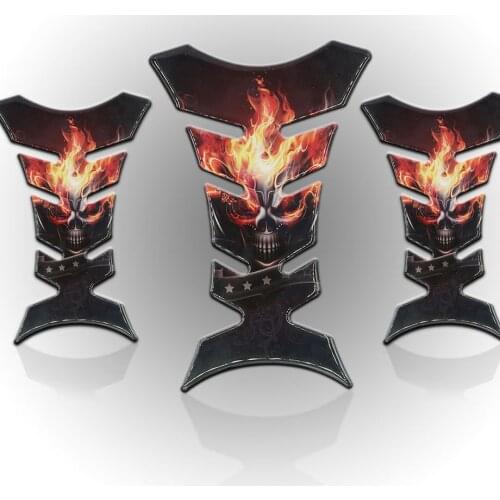 3M stickers decals accessories 3D Crystal Glue Flame orangutan Logo protect motorcycle fuel tank pad moto racing car motocicleta