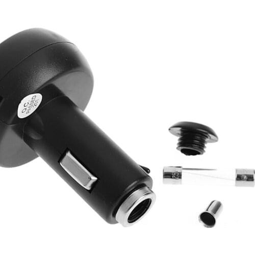 3in1 Auto Digital LED Thermometer USB Car Charger Cigarette Voltmeter Meter RGN Q9QD