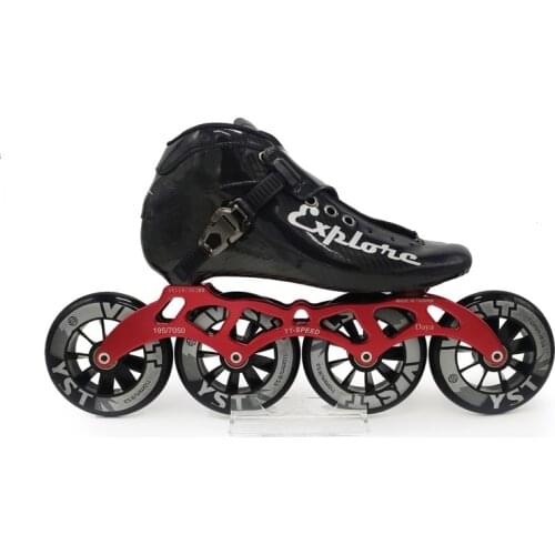 HOOMORE Explorer 4-wheels Carbon Fibre Inline Speed EUR 28-45 Kids Adults Male Female 4X110mm 110mm 100/90mm Whole Skates Worth