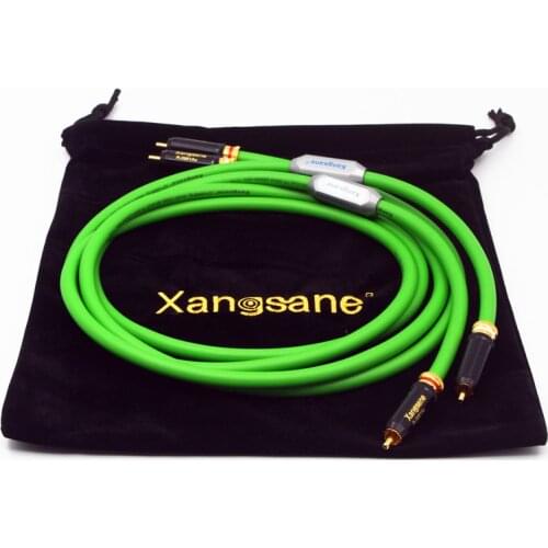 Audiophile RCA Cable High-end oxygen-free copper Silver-plated RCA Audio line