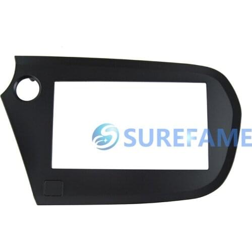 Double Din Car DVD Frame for Honda Insight 2009+ (Left Wheel) Dashboard Kit Front Bezel Radio Frame Dash Trim Kit 2Din