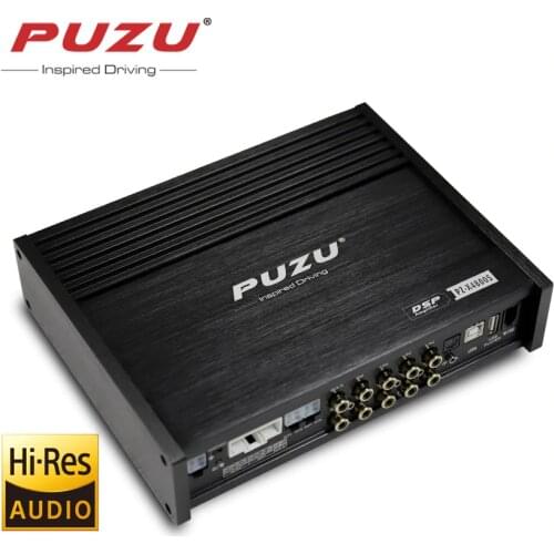 PUZU PZ-X4800 8CH With Power Car Audio DSP Digital Signal Processor Built in Amplifier 8X150W Support Steering Wheel Control