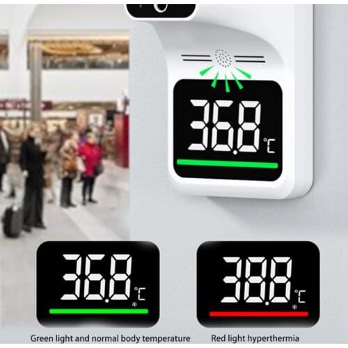 Thermometer Contactless Accurate Instant Reading LCD Display for School Office Fever Alarm LCD Display Temperature Gauge