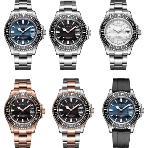 Business Luxury Style Top Quality 40mm Automatic Men Wristwatch MINGZHU Movement Mental/Rubber Strap Sapphire Glass