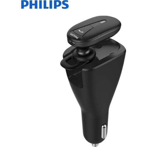 Original Philips SHB1801P Car kit Bluetooth Headset with Output Current 1A/2.4A Bluetooth 4.1 earphone for Business
