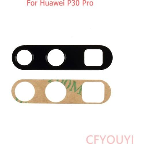 For Huawei P30 / P30 Pro Rear Back Camera Glass Lens Cover with Adhesive Sticker Glue