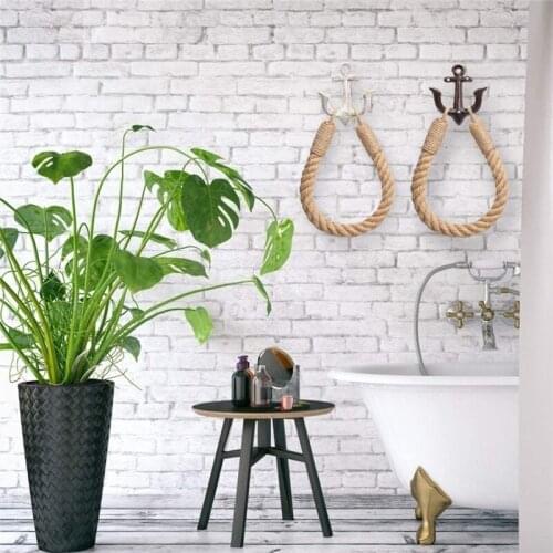 Toilet Paper Holder Hemps Rope Vintage Innovative Toilet Roll Holder for Bathroom Towel Curtain Coat Hanging TN88