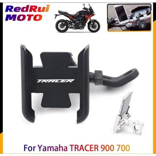 For Yamaha TRACER 900 700 GT 900GT Motorcycle Mobile Phone Holder GPS Navigator Rearview Mirror Handlebar Bracket Accessories