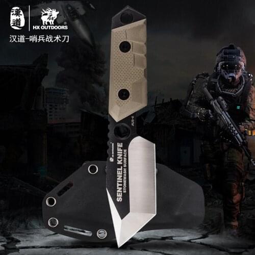 HX OUTDOORS AUS-8Knife Strike Knives Survival Hunting Knife Camping COOL Tools Camp Hunt Pocket Survival G10 Handle accessories