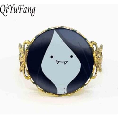 Adventure Time Marceline jewelry Adventure Time Marceline Ring Glass Dome Ring Steampunk 1pcs/lot fashion rings for men women
