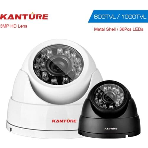 KANTURE Metal IP-66 Weatherproof indoor outdoor dome camera CCTV Security Camera CMOS 1000TVL night vision for CCTV DVR