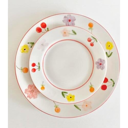 Dinner Plates for Food Plates Ceramics Tableware Plate Ceramics Tableware Ceramic Dessert Plate Kawaii Plate