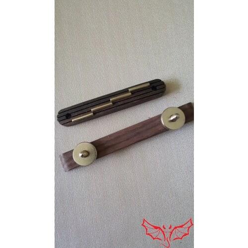 Luthier Archtop Bass Ebony Bridge Jazz Part With Golden Plated Adjustable