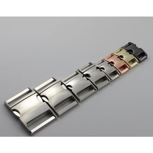 New 1pcs/pack 10mm 15mm 20mm 25mm Metal Side Release Curved Buckles for Paracord Bracelet Dog Cat Collar Buckles Diy Accessories