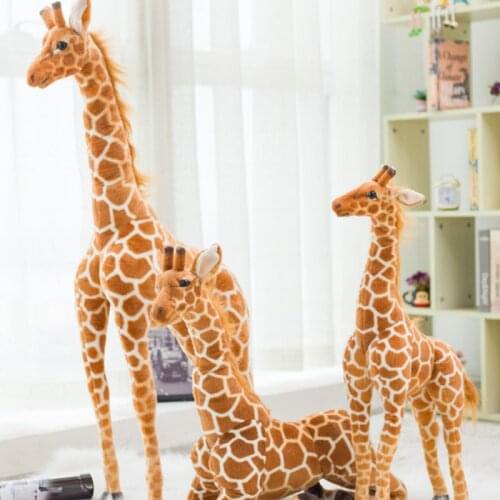 Cute Nordic Giraffe Simulation Stuffed Animal Plush Toys Doll Kids Birthday Gift