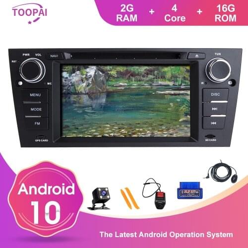 TOOPAI Android 10 For BMW E90 E91 E92 Coupe E93 Convertible M3 Multimedia Player Auto Radio GPS Navigation DVD SWC Media Player
