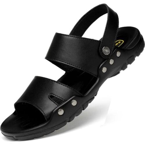 2019 Plus Big Size Summer Soft Male Sandals Shoes For Men Breathable Light Beach man Quality Walking Sandal Slippers Zapatos