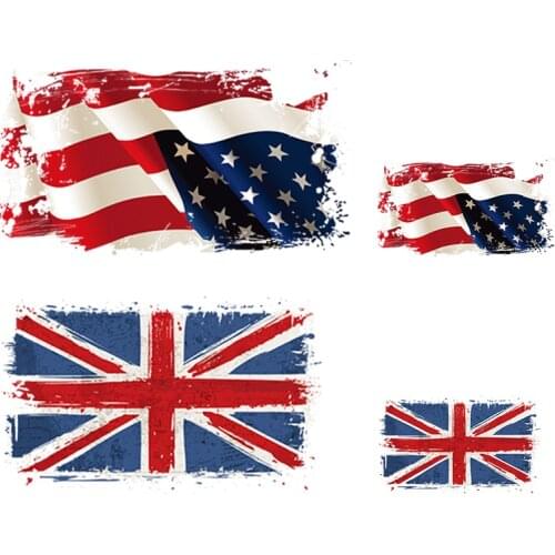 NEW British Flag Patches For Clothes Iron On Applique Thermal Bags Stickers Heat Transfer Patches Diy Washable Easy Use Stickers