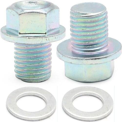 New 90009-R70-A00 Oil Pan Drain Bolt Plug with Washer M14x1.5mm for Honda for Acura Engine 90009R70A00 94109-1400 90009 R70 A00