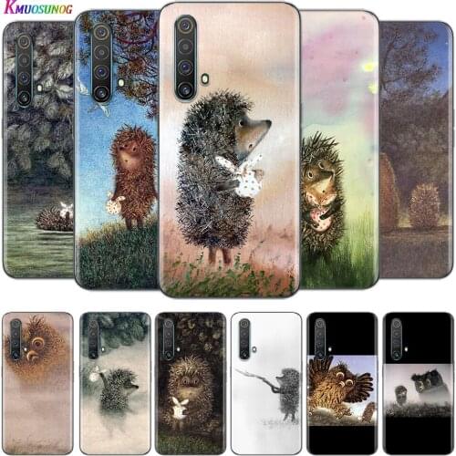 Transparent Cover Hedgehog in the Fog For OPPO AX7 A1K A93 A92 A73 A72 A53S A52 A32 A31 A9 A11 A7 A5 2020 Phone Case