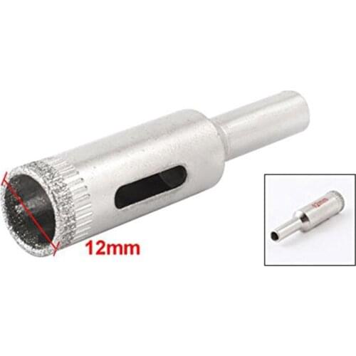 12mm 1 Diamond Coated Core Drill Bit Tile Marble Glass Ceramic Hole Saw
