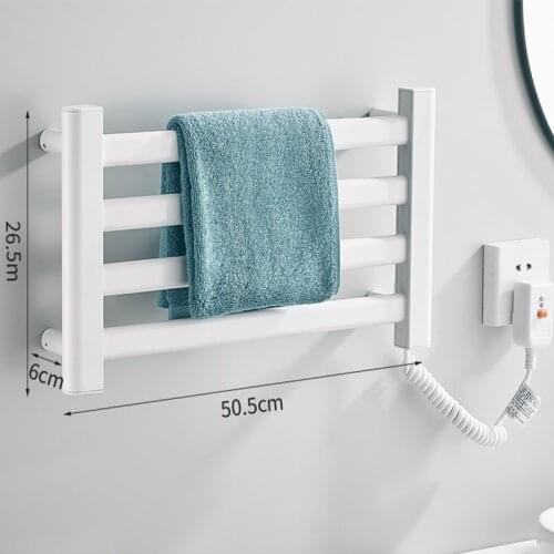 Bathroom Intelligent Thermostatic Electric Heating Towel Rack Aluminum Heating Household Hotel Drying Underwear Towel Holder