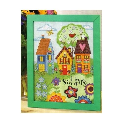 Cross stitch Handmade 14CT Counted Canvas DIY,Cross-stitch kits,Embroidery -Magazine-Spring is here 1-32-39