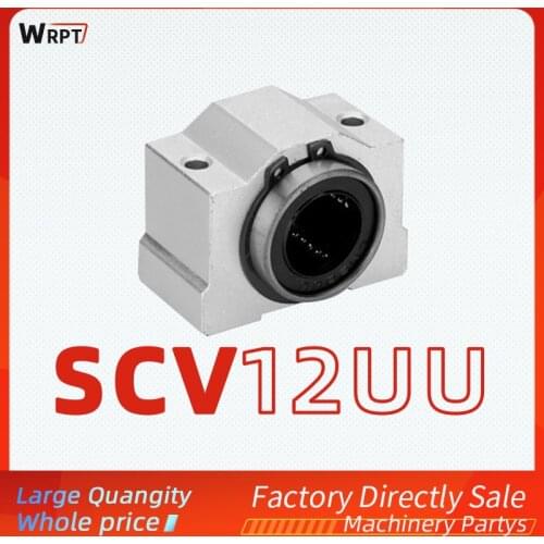 1pcs linear optical axis aluminum profile slider aluminum alloy slider seat slider rail SCV 12UU