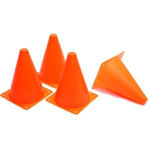 10pcs 18cm Plastic Traffic Cones Sport Training Traffic Cone For Kids Adult Home GYM Football Training Soccer Barrier Training