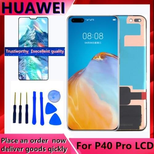 100% Original 6.58'' OLED Display Replacement For Huawei P40 Pro LCD Touch Screen Digitizer Assembly For Huawei P40Pro Display