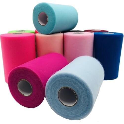 200 Yards 15cm Sheer Crystal Wedding Tulle Roll Organza Fabric for Party Baby Shower Tutu Dress DIY Organza Wedding Decoration