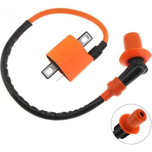52CM Orange Performance Racing High Voltage Motorcycle Ignition Coil for Motocross ATV CG125CC / C100 / JOG100