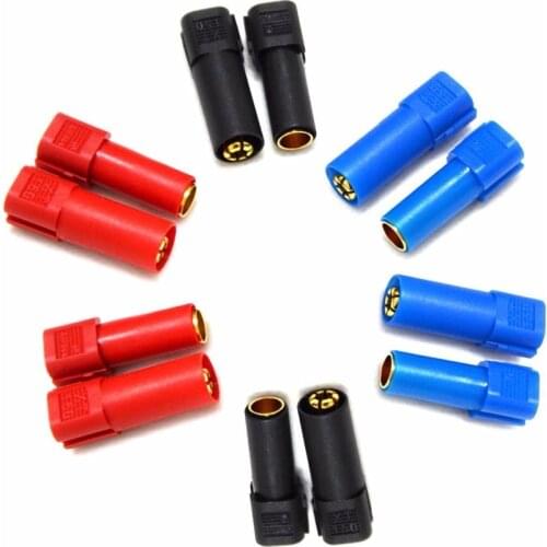 6 Pairs AMASS XT150 Connector Adapter Male Female Plug 6mm Gold Banana Bullet Plug