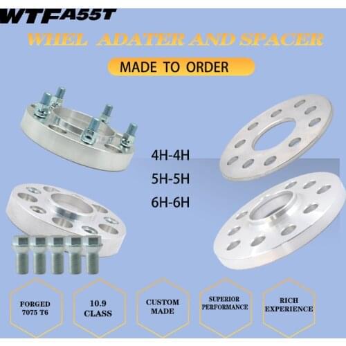 AUTO WHEEL SPACER ADAPTER 7075 T6 FORGED MADE TO ORDER FOR TOYOTA HONDA MAZDA FORD BNW AUDI VOLKSWAGEN MERCEDES-BENZ MINI