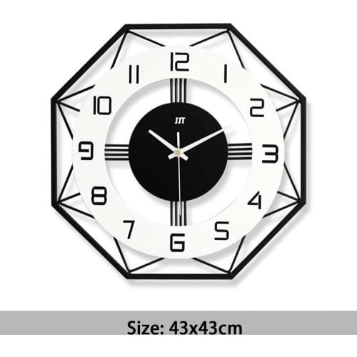 Silent Wall Clock ,Metal Unique swing wall clock for Bedroom Room Home Decoration Battery Operated