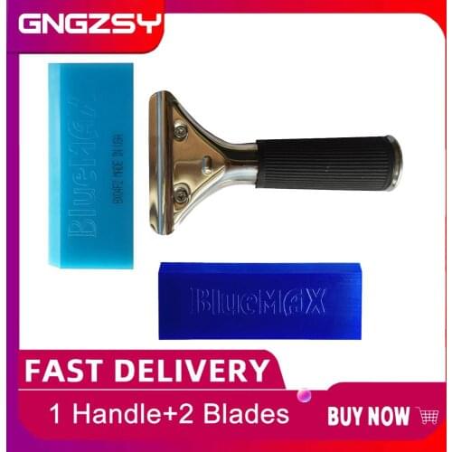 CNGZSY BLUEMAX Windshield Wiper Spare Water Blade Shower Bathroom Squeegee Non-Slip Handle with Lock for Window Tinting B13+B02