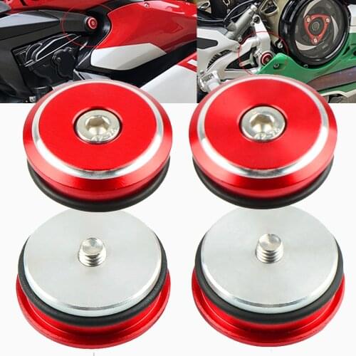 For Ducati Panigale V4 899 959 1199 1299 S Panigale 2012 2013 2014 2015 2016 2017 Motorcycle Frame Hole Cap Cover Fairing Guard