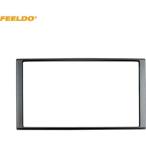 FEELDO Car 2Din DVD Radio Stereo Fascia Frame Trim Kit for Hyundai Accent 2008 Face Panel Dash Installation Kit #HQ5141