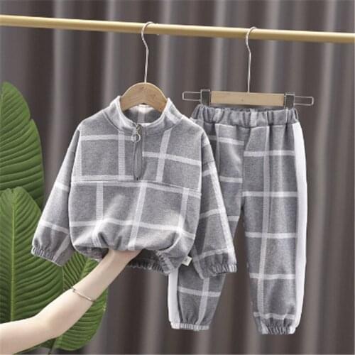 Boys Clothes Sets Spring Autumn Children Casual Cotton Pullover Coat Pants 2pcs Tracksuits For Baby Kids Sports Suits Toddler