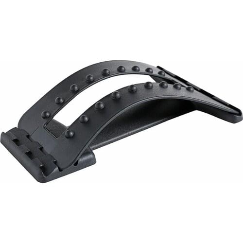 Back Massager Stretcher Fitness Lumbar Support Waist Spine Pain Vertebra Relief Massager Fatigue Pain Relaxtion Home Office