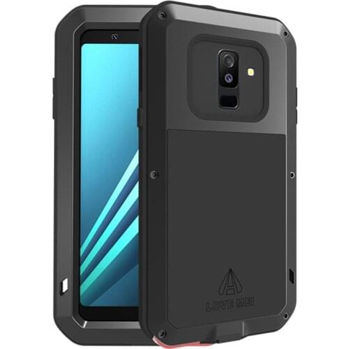 Metal Case For Samsung Galaxy A6 A8 2018 Shockproof Aluminum Cover 360 Full Body Protective Armor For Case Samsung A8 Plus 2018