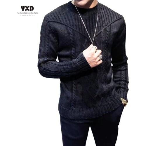 Men clothes Autumn Winter Man Pullover Sweater Mens clothing Mans Sweaters Jumper Man Cotton Warm Knitted Sweater Pullovers Tops