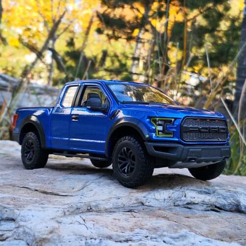 New 1:32 Ford Raptor F150 Pickup Alloy Car Model Diecast Metal Toy Off-road Vehicles Model Collection Sound Light Childrens Gift