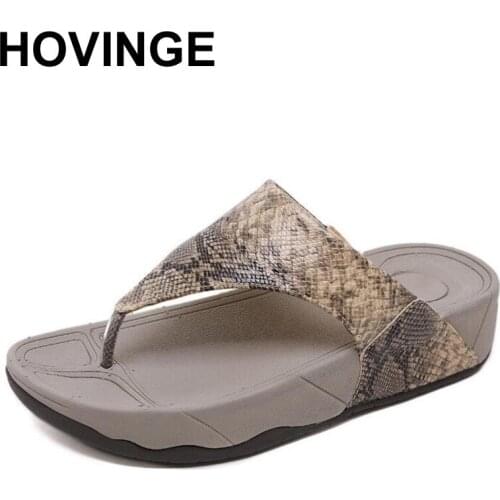 HOVINGE Sandals Wedge Platform Thongs Slippers Flip Flops suummer shose for women girls sandalias