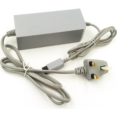 UK Plug Home Wall Power Supply AC Charger Adapter Cable for Wii Console
